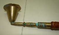 Свечегасилка гасильник старинный с длинной ручкой (Q628)