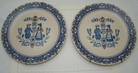 Johnson Brothers тарелки декоративные старинные 2шт (W091)