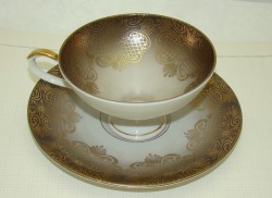 Seltmann чайная пара чашка с блюдцем фарфоровые старинные (W294)