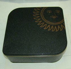 Коробка шкатулка жестяная "Солнце" (U538)