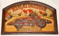3D настенное панно Harley Davidson (W025)