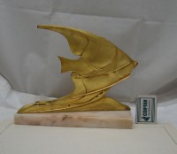 Фигурка скульптура Золотая рыбка (M846)