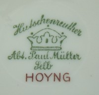 Hutschenreuther блюдечки старинные 3 шт. (M654)