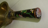 Утюг китайский бронзовый с ручкой клуазоне (Q832)