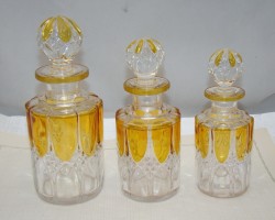Флаконы парфюмерные старинные 3 шт. (M866)
