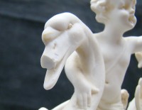 Ваза кашпо - скульптура с дефектами (A075)
