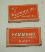 Лезвия старинные SOLINGEN HAMMOND упаковка (Q398)