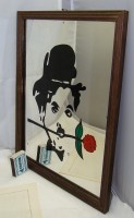 Портрет на зеркале Чарли Чаплин (W201)