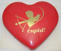 Коробка жестяная винтажная Сердечко Cupid! (W256)