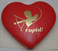 Коробка жестяная винтажная Сердечко Cupid! (W256)