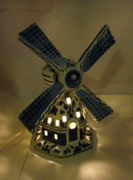 Delft лампа ночник Мельница (X205)
