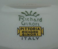 Richard Ginori Шкатулка фарфоровая маленькая винтажная (W519)