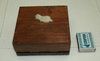 Шкатулка деревянная винтажная (W130)