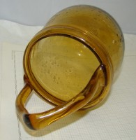 Вазочка кашпо из стекла винтажная (V993)