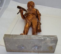 Скульптура фигурка оловянная Горняк Шахтер (W392)
