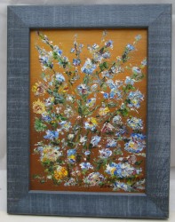 Картина маленькая винтажная Цветы (M606)