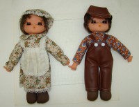 Куклы мальчик и девочка ретро (U885)