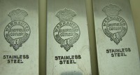 Sheffield ножи столовые старинные 5 шт. (W863)