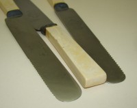 Sheffield ножи столовые старинные 5 шт. (W863)