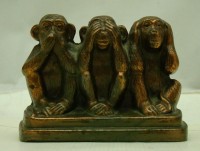 Фигурка литая Три обезьяны (Q285)