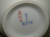 KPM Krister чайник и молочник фарфоровые антикварные 2шт (W400)