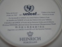 Heinrich тарелка коллекционная ЮНИСЕФ (M619)