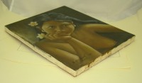 Картина винтажная портрет Девушка с Бали (X331)