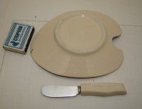 Дизайнерское винтажное блюдо с ножом Палитра (A117)