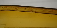 Шкатулка Ар Деко винтажная из янтарного стекла (M825)
