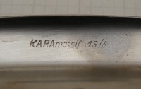 Kara подносик блюдо винтажное из нержавеющей стали (A031)