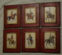 Плакетки кавалеристы времен наполеоновских войн 6 шт. (Q318)