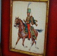 Плакетки кавалеристы времен наполеоновских войн 6 шт. (Q318)
