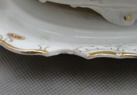PLS соусница старинная редкая без крышки со сколом (M927)