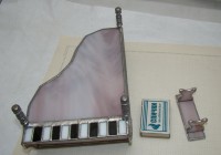 Шкатулка сувенир винтажный Рояль в стиле Тиффани (M732)