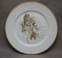 Limoges тарелка винтажная Птички (M833)