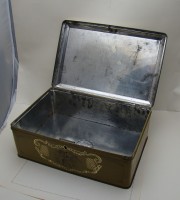 Demaret жестяная коробка шкатулка старинная Часы (A041)