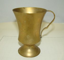 Чашка бокал латунный (Q333)