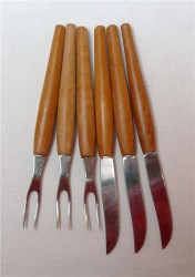 Столовый набор для фруктов на три персоны (J384)