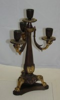 Канделябр бронзовый подсвечник на 4 свечи старинный (Y347)