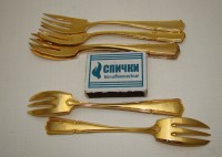 Вилочки десертные винтажные 6 шт. (A240)