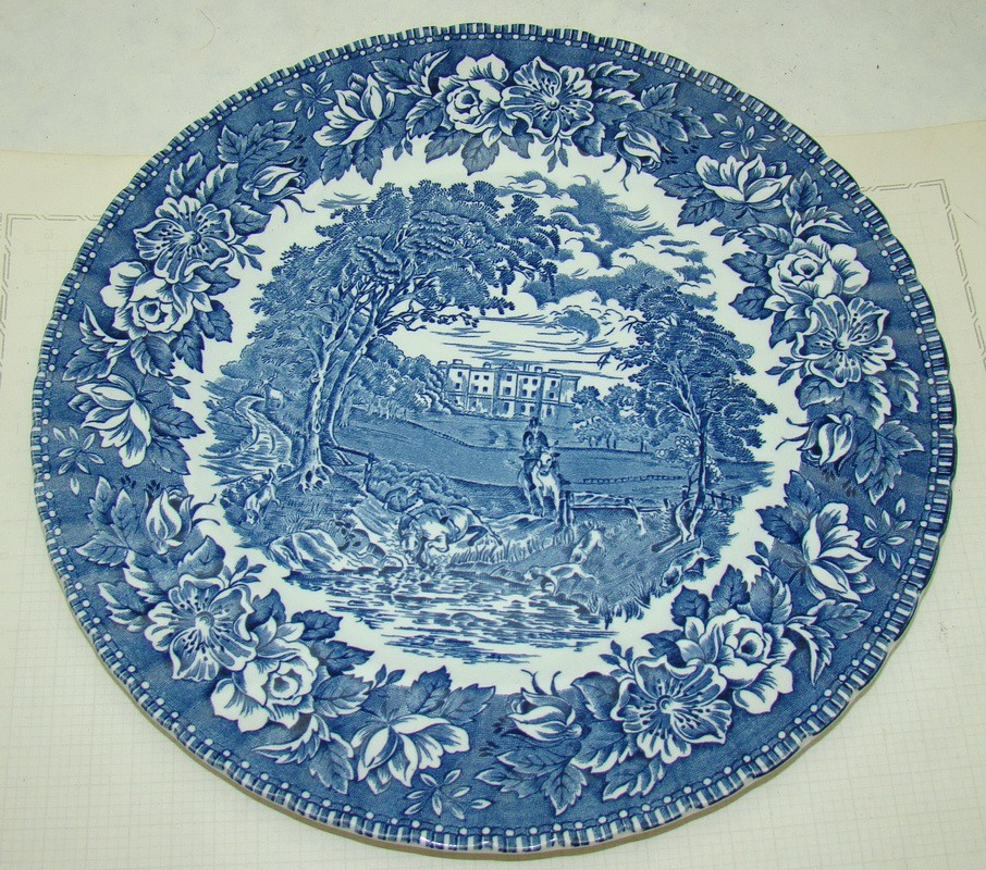 Тарелка фаянсовая Ironstone винтажная (V949)