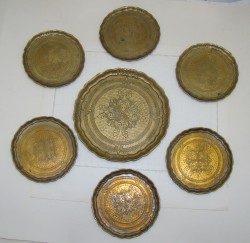 Подставки латунные винтажные 7 шт. (Q708)