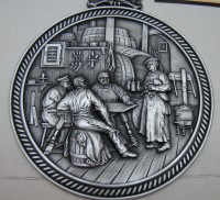 Медаль на стену оловянная Пиво (Q818)