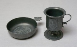 Мини кружка и лоток пепельница (K637)