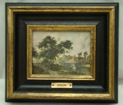 Картина репродукция Meindert Hobbema винтажная маленькая (M648)