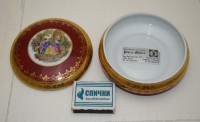 Limoges шкатулка винтажная с галантной сценой Фрагонара (A439)