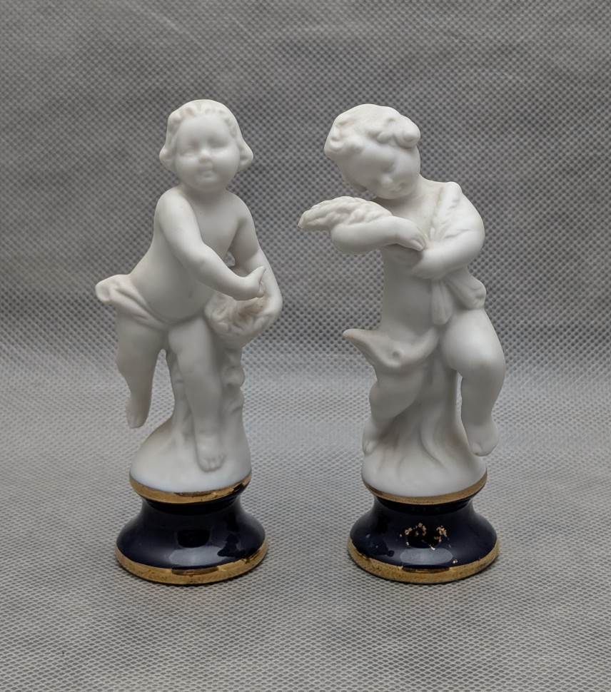 Фигурки статуэтки парные винтажные Путти (B032)