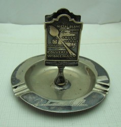 Спичечница с пепельницей старинная (R794)