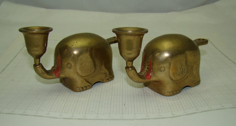 Подсвечники "Слон" 2шт. (V543)