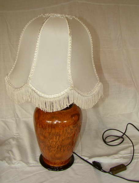 Лампа с абажуром настольная керамическая "Ваза" (H681)